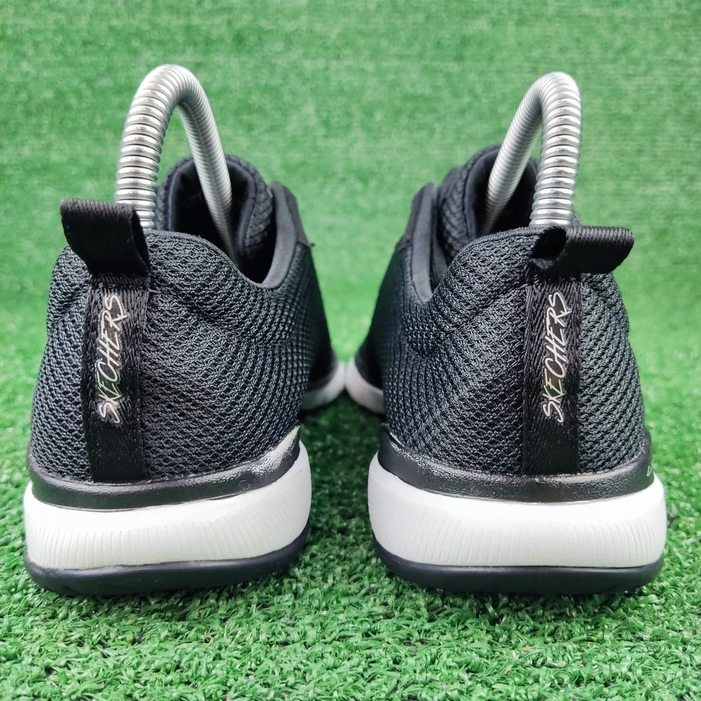 Skechers Sneakers Womens 7 Black Flex Appeal 4.0 Brilliant View Mesh Athletic